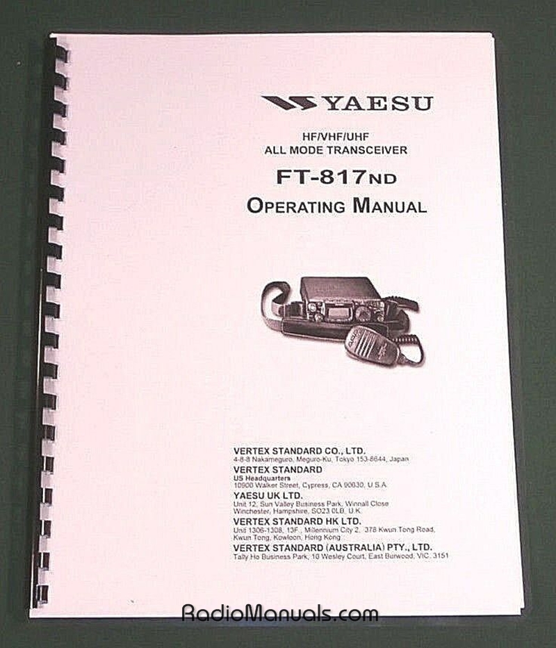 Yaesu FT-817ND Instruction Manual